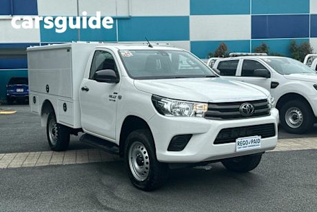 White 2019 Toyota Hilux Cab Chassis SR (4X4)