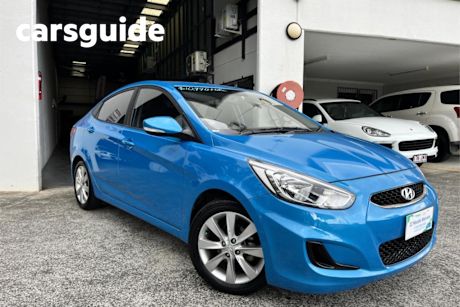 Blue 2018 Hyundai Accent Sedan Sport