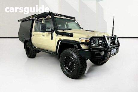 Beige 2020 Toyota Landcruiser Double Cab Chassis GXL (4X4)