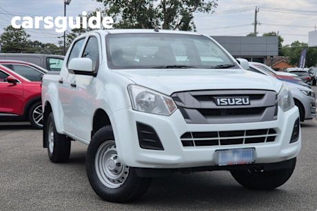White 2020 Isuzu D-MAX Crew Cab Utility SX HI-Ride (4X2)