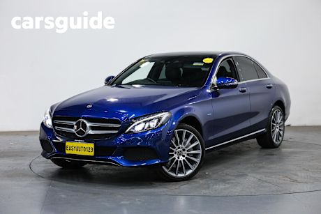 Blue 2018 Mercedes-Benz C350 Sedan E (hybrid)