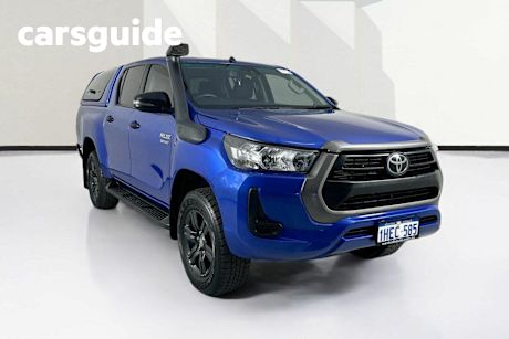 Blue 2020 Toyota Hilux Double Cab Pick Up SR (4X4)