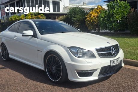 White 2013 Mercedes-Benz C63 Coupe AMG