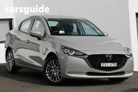Silver 2022 Mazda 2 Sedan G15 GT