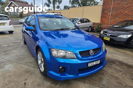 Blue 2010 Holden Commodore Sedan SV6