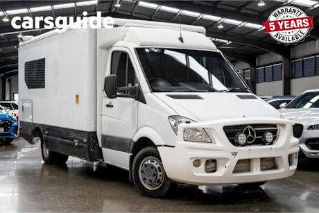 White 2011 Mercedes-Benz Sprinter Ute Tray 519CDI LWB