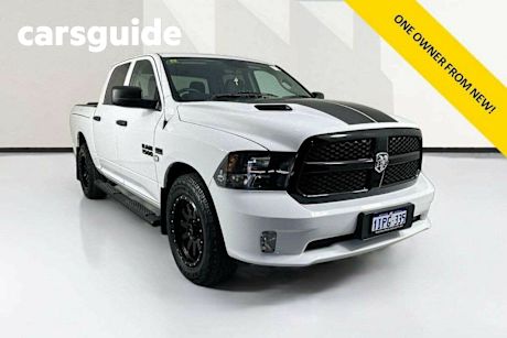 White 2022 Ram 1500 Crew Cab Utility Express Rambox