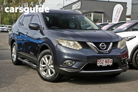 Blue 2016 Nissan X-Trail Wagon ST-L (fwd)