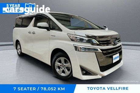 White 2020 Toyota Vellfire Commercial