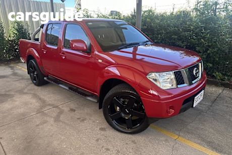 Red 2011 Nissan Navara Dual Cab Pick-up ST (4X4)