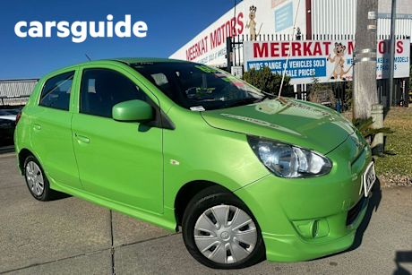 Green 2015 Mitsubishi Mirage Hatchback LS