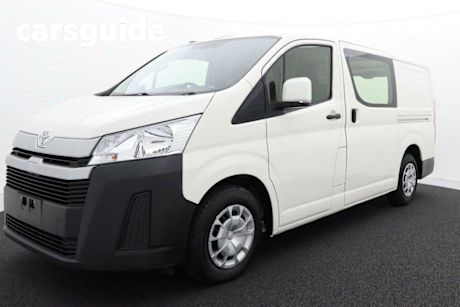 White 2022 Toyota Hiace Van LWB (panel Option)