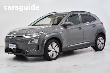 Grey 2020 Hyundai Kona Wagon Highlander Electric