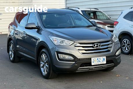 Grey 2014 Hyundai Santa FE Wagon Elite Crdi (4X4)
