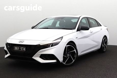 White 2021 Hyundai I30 Sedan N Line Premium