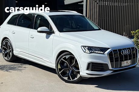 White 2023 Audi Q7 Wagon 45 TDI Quattro Mhev