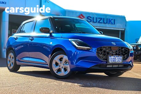Blue 2025 Suzuki Swift Hatchback Hybrid Plus