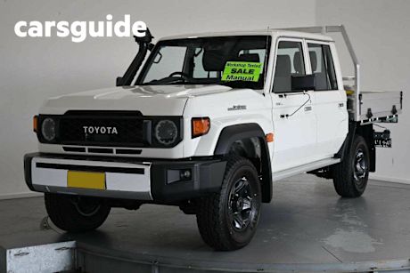 White 2025 Toyota Landcruiser 70 Series Double Cab Chassis LC79 GXL + Diff Locks