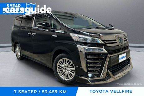 Black 2019 Toyota Vellfire Commercial