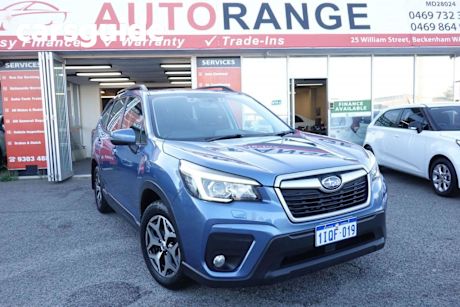 Blue 2019 Subaru Forester Wagon