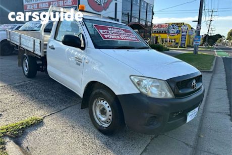 White 2008 Toyota Hilux Cab Chassis Workmate