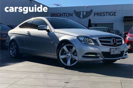 Silver 2012 Mercedes-Benz C250 Coupe BE