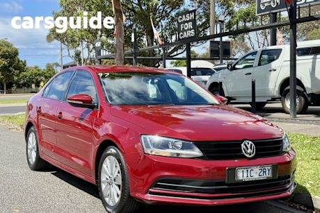 Red 2016 Volkswagen Jetta Sedan 118 TSI Trendline
