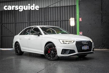White 2020 Audi A4 Sedan 40 Tfsi S Tronic Sport