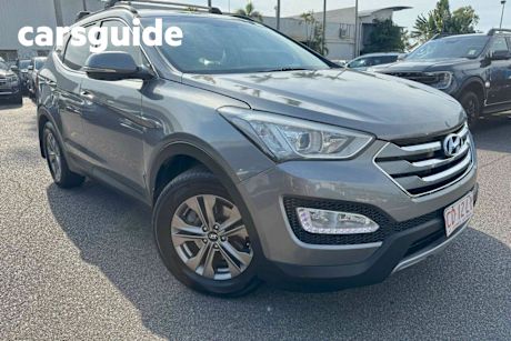 Grey 2015 Hyundai Santa FE Wagon Active Crdi (4X4)