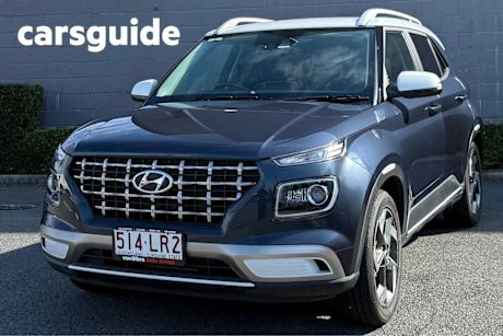 Blue 2020 Hyundai Venue Wagon Elite (black Interior)