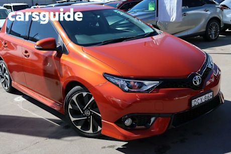 Orange 2016 Toyota Corolla Hatchback ZR