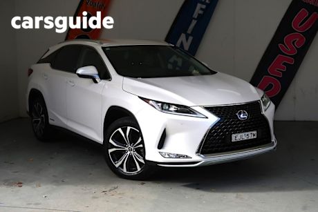 White 2020 Lexus RX450H Wagon