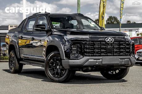 Black 2024 LDV T60 Double Cab Utility MAX Mega TUB (4X4)