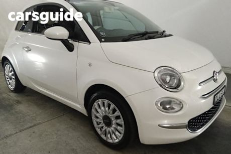 White 2016 Fiat 500 Convertible Lounge