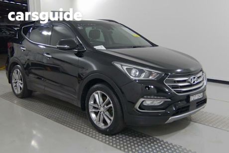 Black 2016 Hyundai Santa FE Wagon Highlander Crdi (4X4)