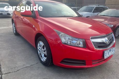 Red 2009 Holden Cruze Sedan CD