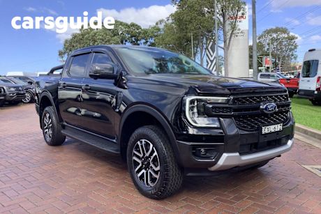 Black 2023 Ford Ranger Double Cab Pick Up Sport 3.0 (4X4)