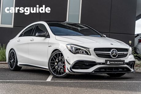 White 2018 Mercedes-Benz CLA45 Coupe 4Matic (fuel Efficient)