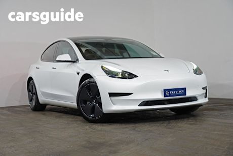 White 2023 Tesla Model 3 Sedan Rear-Wheel Drive