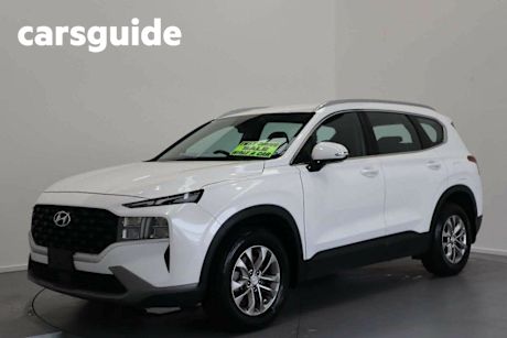 White 2023 Hyundai Santa FE Wagon Crdi (awd)