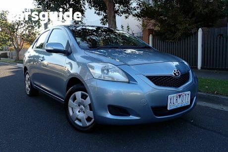 Blue 2009 Toyota Yaris Sedan YRS