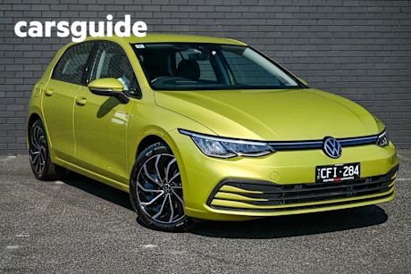 Yellow 2022 Volkswagen Golf Hatchback 110TSI