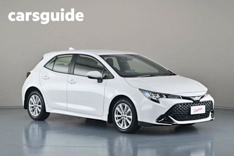 White 2023 Toyota Corolla Hatchback Ascent Sport
