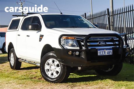 White 2013 Ford Ranger Crew Cab Pickup XL 2.2 HI-Rider (4X2)