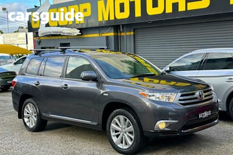 Grey 2013 Toyota Kluger Wagon Altitude (fwd) 7 Seat