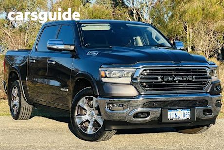 Grey 2022 Ram 1500 Crew Cab Utility Laramie Rambox (hybrid)