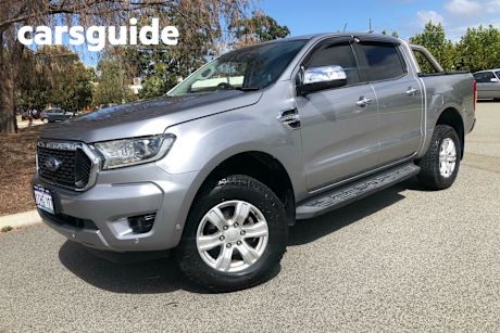 Grey 2021 Ford Ranger Ute Tray PX MkIII MY21.25 XLT Pick-up Double Cab 4dr Spts Auto 6sp, 4