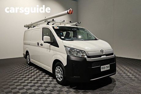 White 2022 Toyota Hiace Van LWB (4 Door Option)