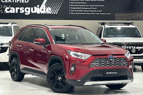 Red 2021 Toyota RAV4 Wagon Cruiser (awd) Hybrid