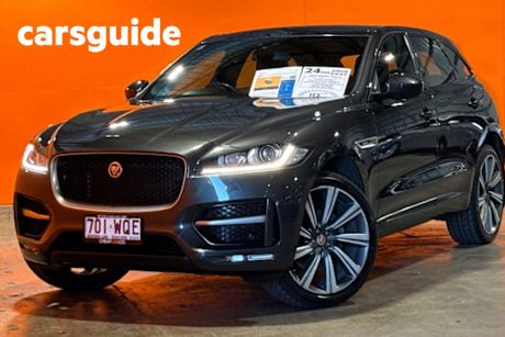 Grey 2016 Jaguar F-Pace Wagon 20D R-Sport